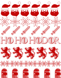 GOTs Ho Ho Hodor Ugly Christmas Sweater T-Shirt